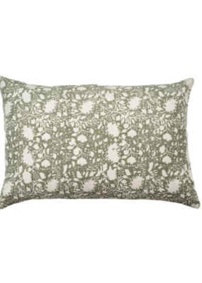 Indaba Trading Eden Linen Pillow in Sage