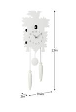 Modern Motion Cuckoo Clock White