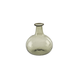 Indaba Trading Recycled Glass Bud Vase in Smoke