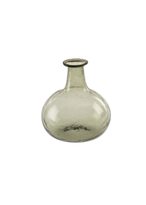 Indaba Trading LAST ONE - Recycled Glass Bud Vase in Smoke