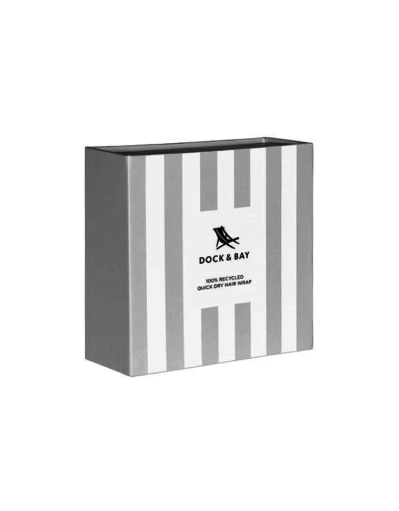 dock & bay Quick Dry Hair Wrap in Box in Grey by Dock & Bay