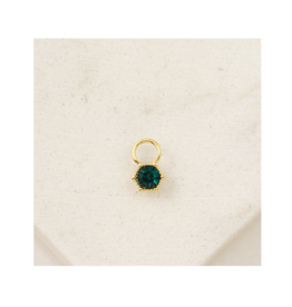 Lover's Tempo Hoop Charm - Astrid in Emerald by Lover's Tempo