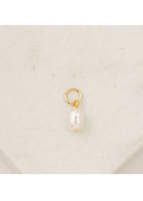 Lover's Tempo Hoop Charm - Pearl by Lover's Tempo