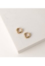 Lover's Tempo Bea Hoop Earrings Gold 10mm  by Lover's Tempo