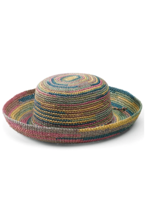 San Diego Hats Crocheted Raffia Hat in Mixed by San Diego Hats