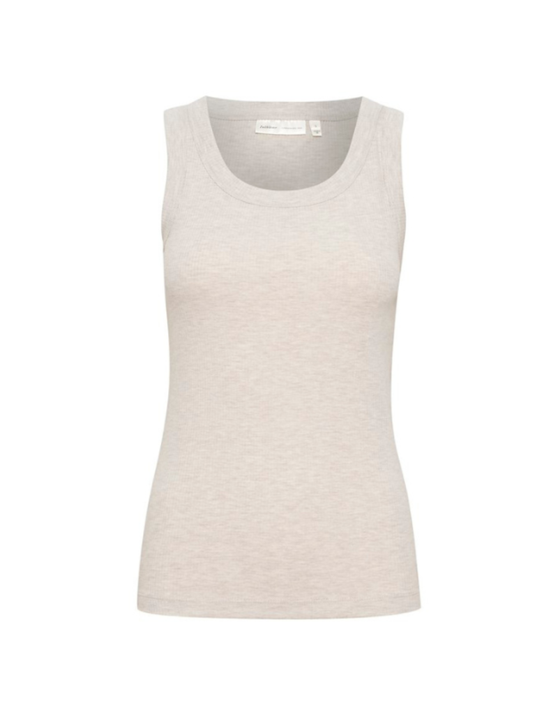 InWear Dagna Jersey Tank in Ecru Melange by InWear