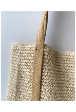San Diego Hats Day Trip Woven Tote with Straps in Natural by San Diego Hats