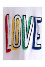 Rainbow Love Sweatshirt in White