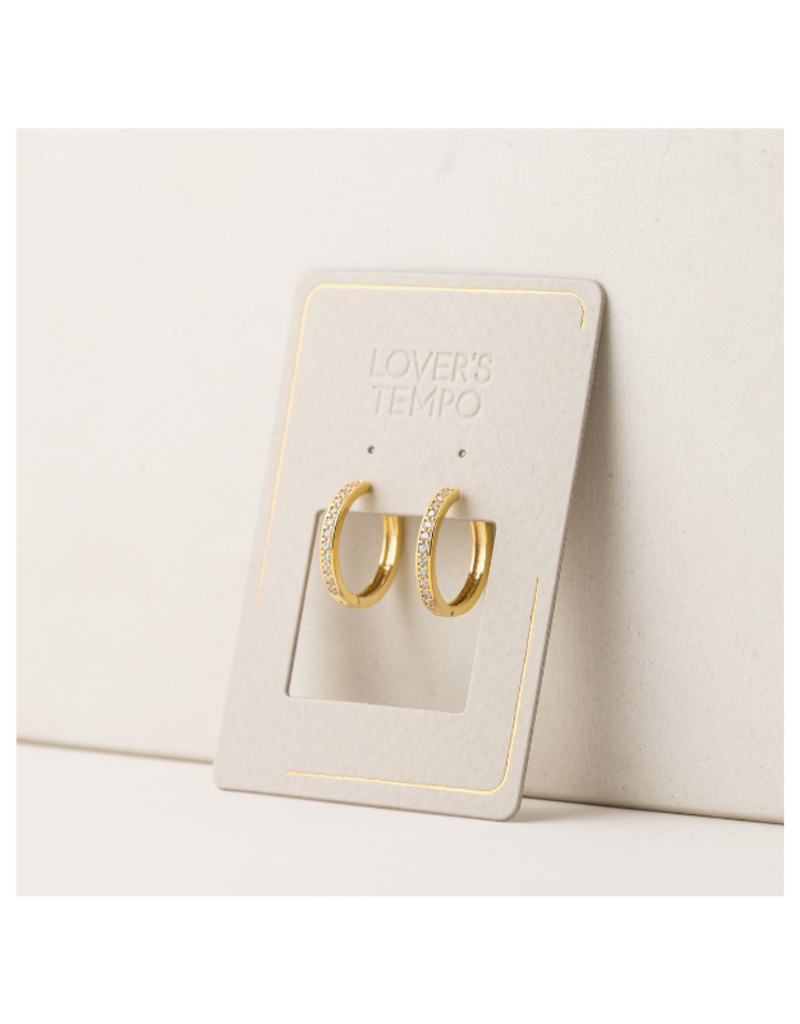 Lover's Tempo Desi Huggie Hoops Gold in 20mm by Lover's Tempo