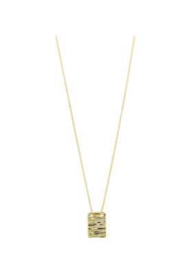 PILGRIM Care Square Coin Necklace in Gold by Pilgrim