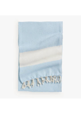 Pokoloko Diamond Turkish Hand Towel in Iceburg