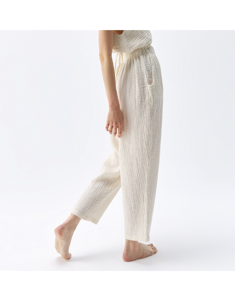 Pokoloko Crinkle Slouchy Pants in Cream