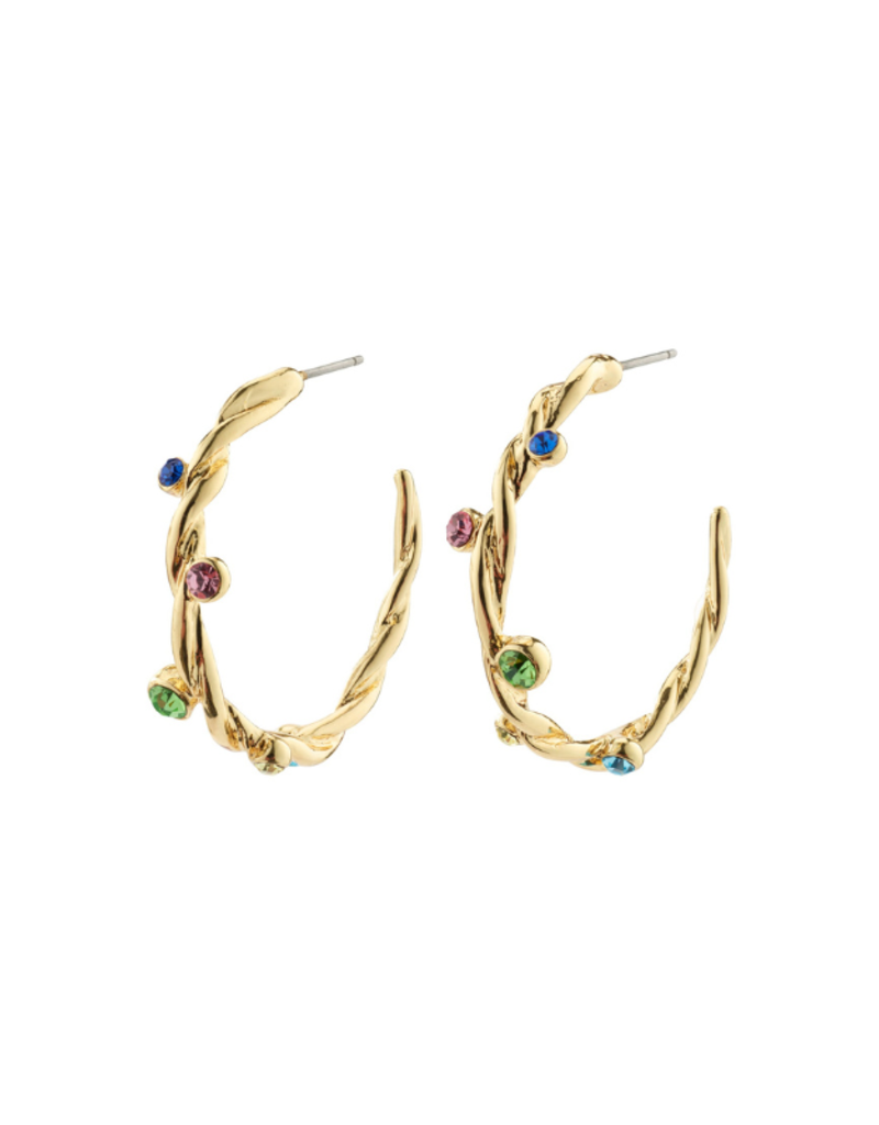 PILGRIM Harley Hoop Earrings in Gold by Pilgrim