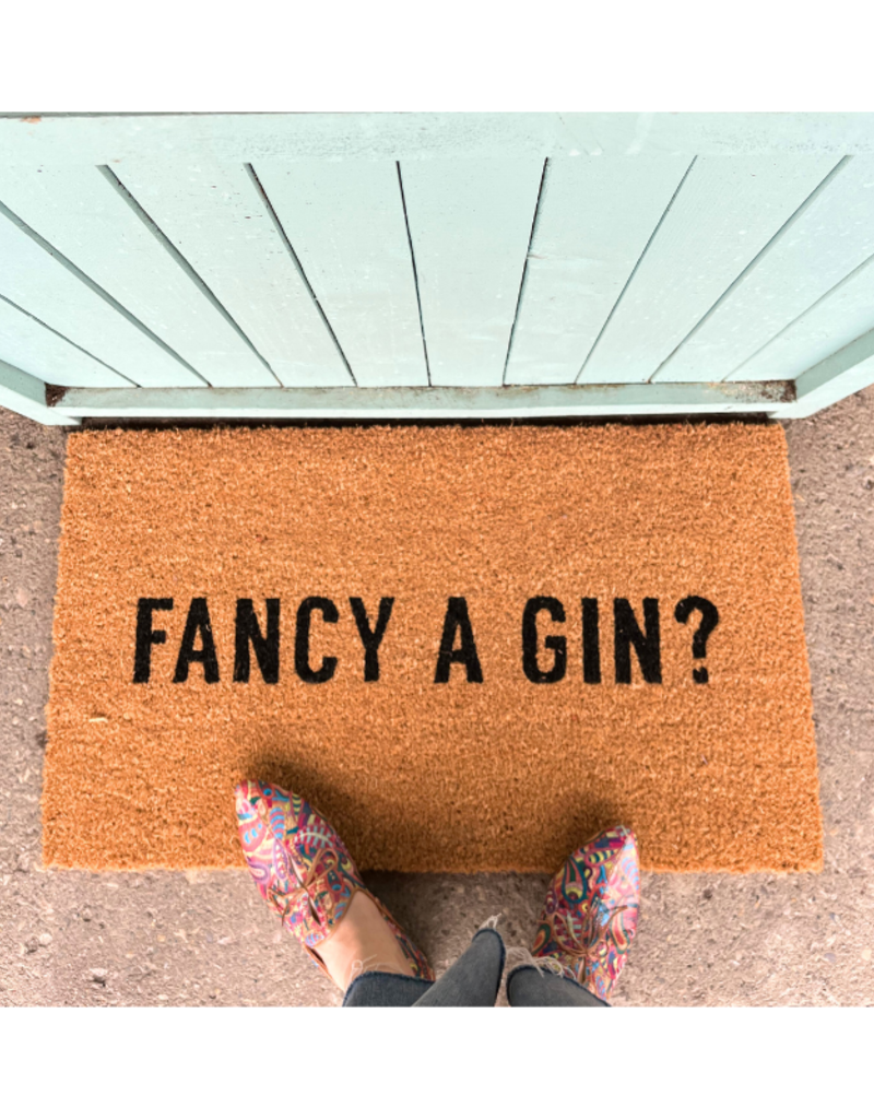 Indaba Trading LAST ONE - Doormat Fancy A Gin?