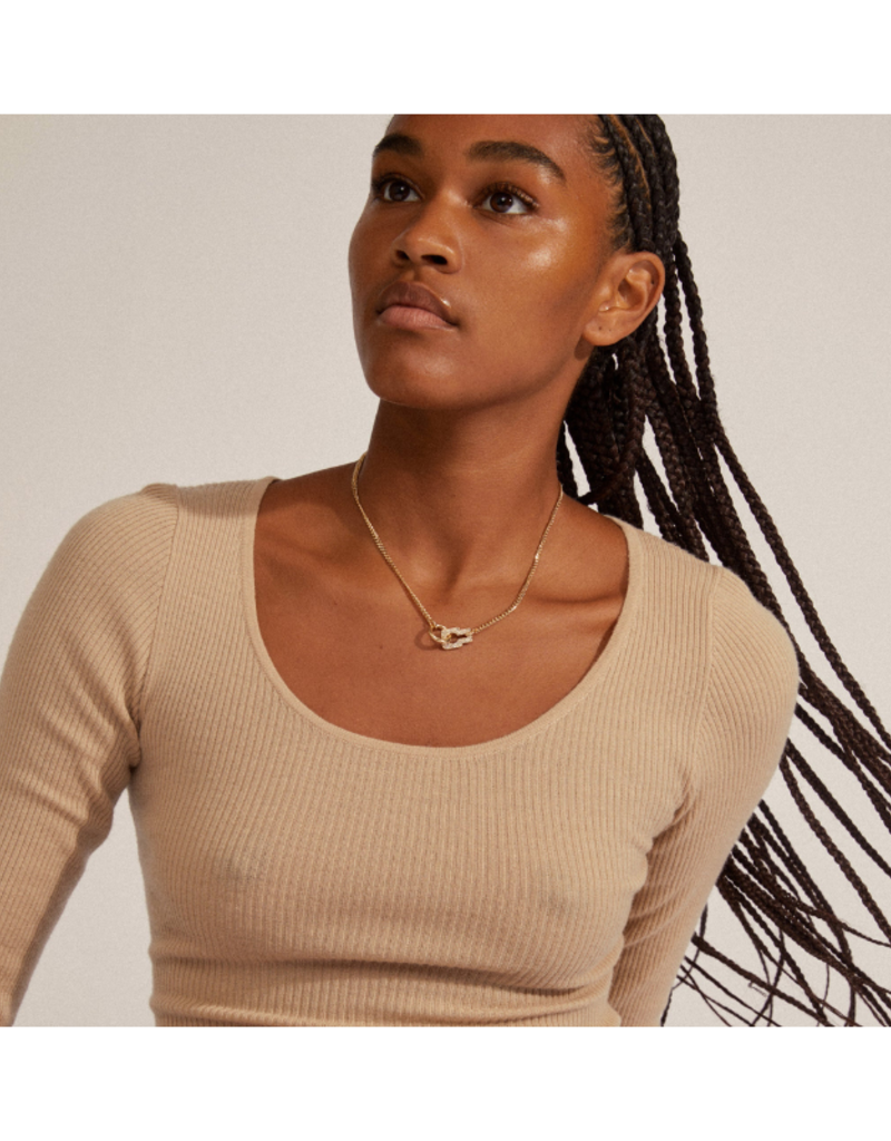 Pilgrim Necklace Learn Crystal Pendant Gold The Art of Home