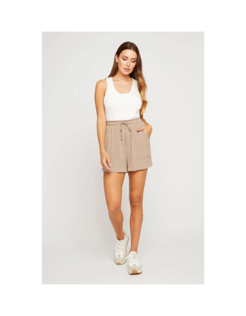 gentle fawn LAST ONE - XS - Tyrell Shorts in Porcini Tan by Gentle Fawn
