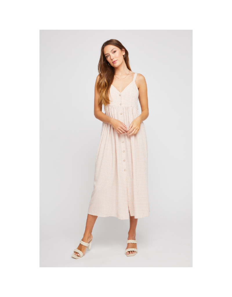 gentle fawn Makenzie Gingham Dress in Blush by Gentle Fawn