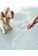 Dash & Albert LAST ONE - Dash & Albert Diamond Light Blue/Ivory Indoor Outdoor Rug 2.5' x 8'