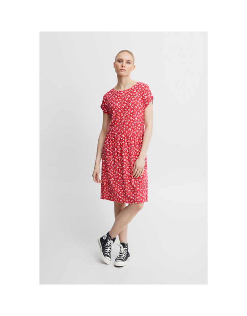 ICHI Lisa Dress in Raspberry by ICHI