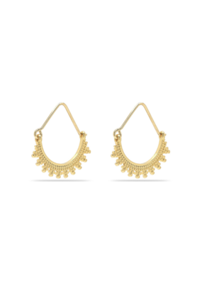 PILGRIM Kiku Earrings in Gold Plated by Pilgrim