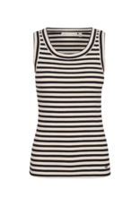 InWear Dagna Striped Tank in Black Whisper by InWear