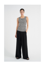 InWear Dagna Striped Tank in Black Whisper by InWear