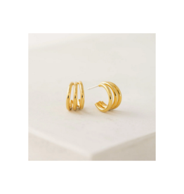 Lover's Tempo Zara Hoop Earrings in Gold by Lover's Tempo