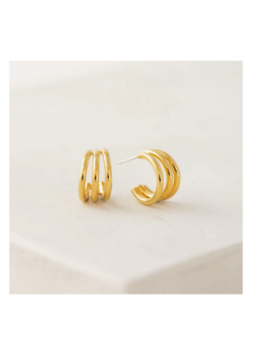 Lover's Tempo Zara Hoop Earrings in Gold by Lover's Tempo