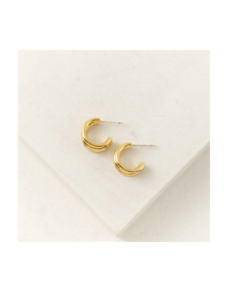 Lover's Tempo Zara Hoop Earrings in Gold by Lover's Tempo