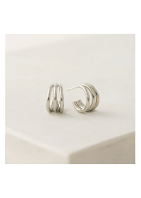 Lover's Tempo Zara Hoop Earrings in Silver by Lover's Tempo