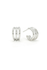 Lover's Tempo Zara Hoop Earrings in Silver by Lover's Tempo