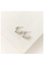 Lover's Tempo Zara Hoop Earrings in Silver by Lover's Tempo