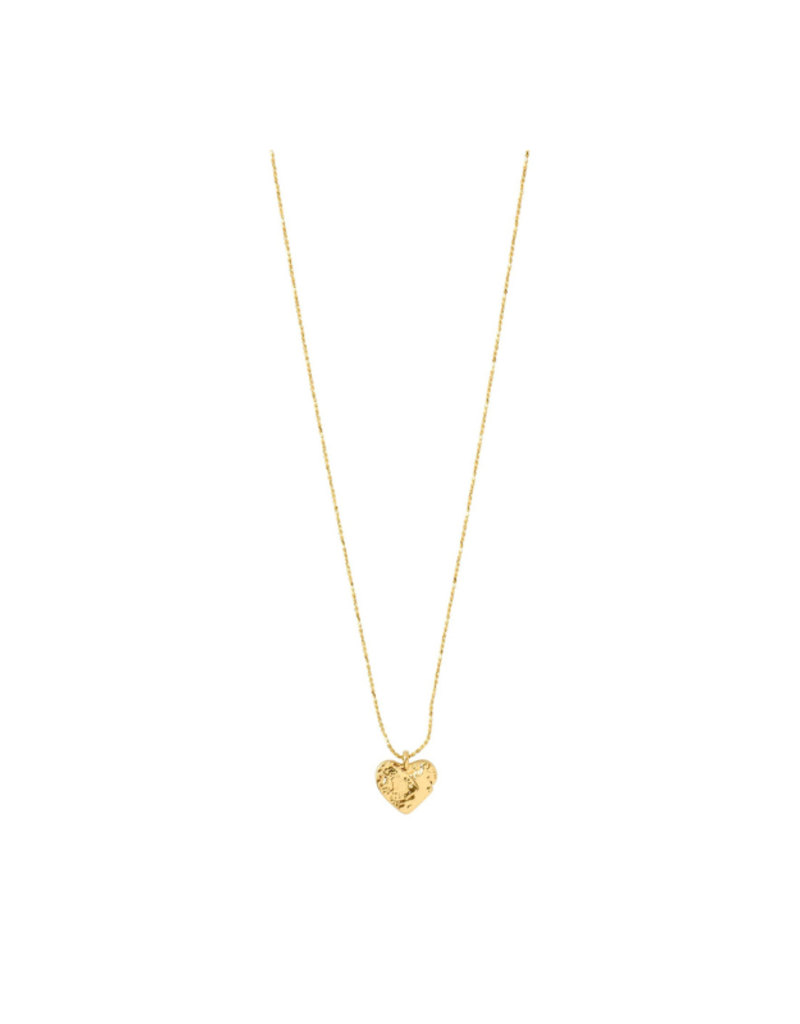 PILGRIM Sophia Heart Pendant Necklace in Gold by Pilgrim