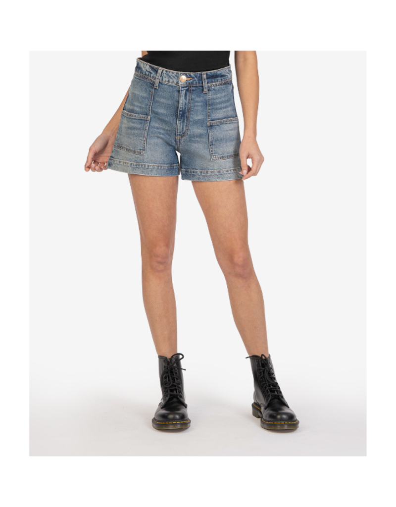 Kut from the Kloth Jane High-rise Shorts in Bound Wash by Kut from the Kloth
