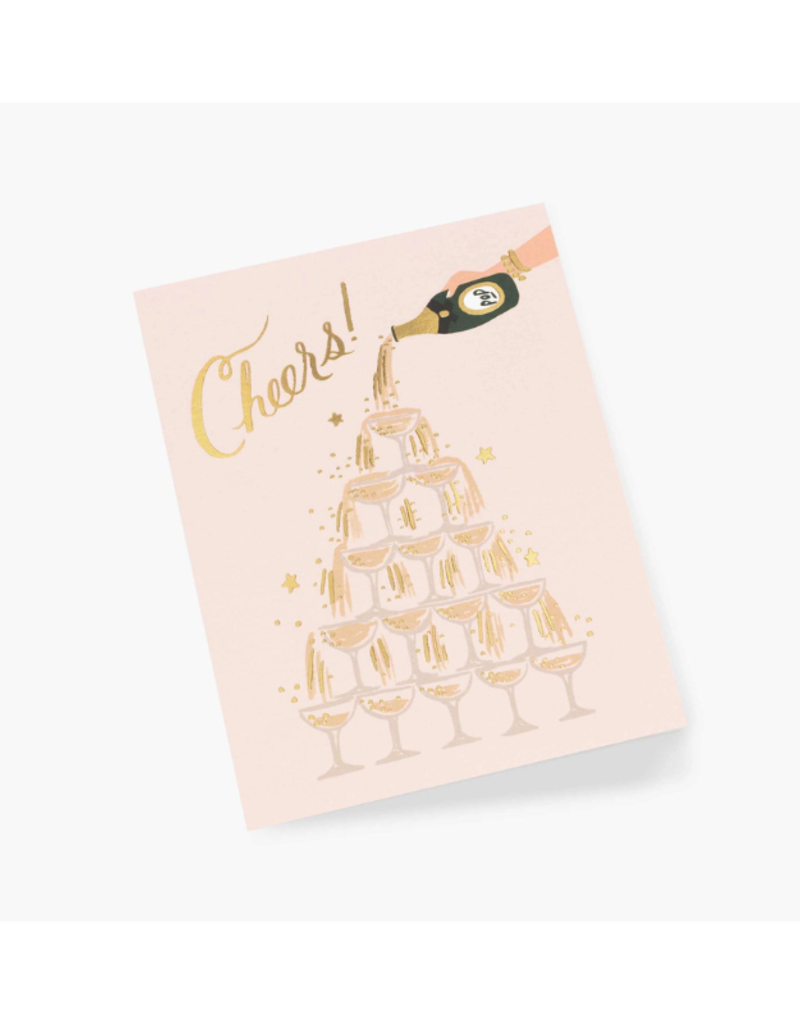 Rifle Paper Co. Champagne Tower Cheers Card by Rifle Paper Co.