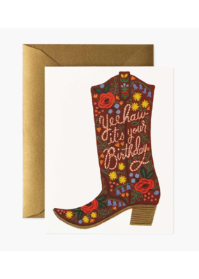 Rifle Paper Co. Birthday Boot Card by Rifle Paper Co.
