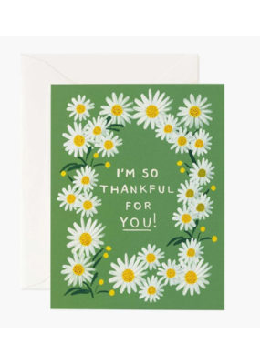 Rifle Paper Co. Daisies Thankful For You Card by Rifle Paper