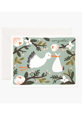 Rifle Paper Co. Congrats Stork Card by Rifle Paper