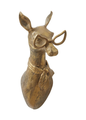 Margie The Doe Brass Wall Mount