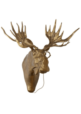 E+E Eugene the Moose Brass Wall Mount