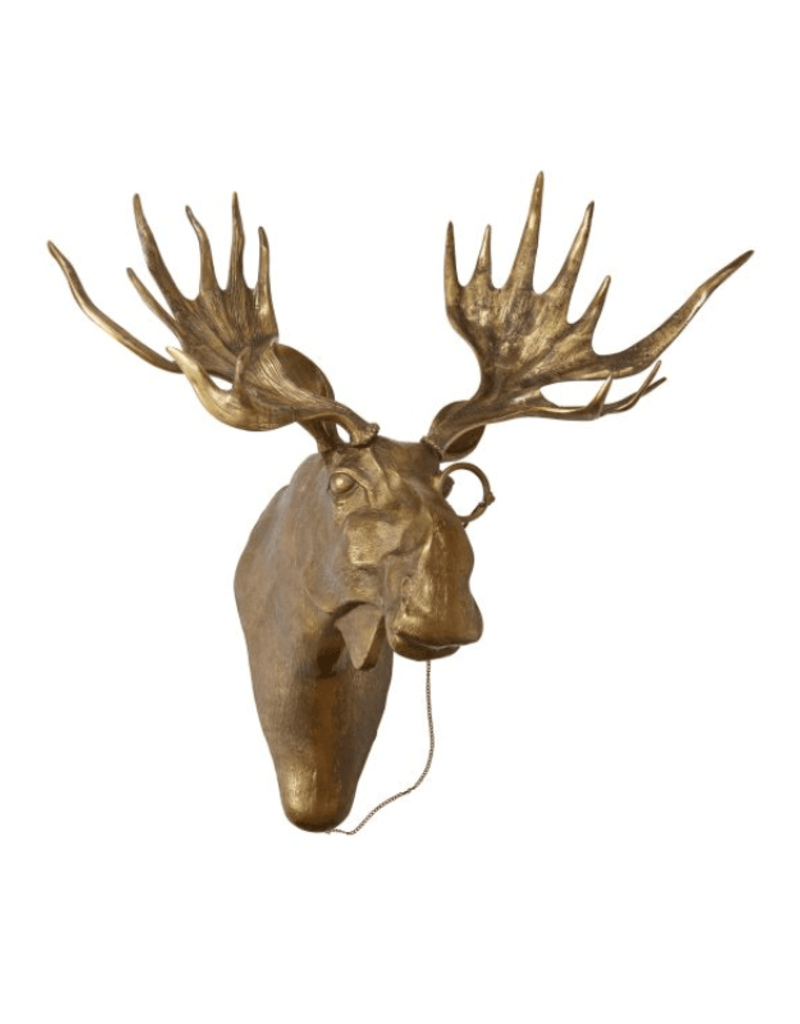E+E Eugene the Moose Brass Wall Mount
