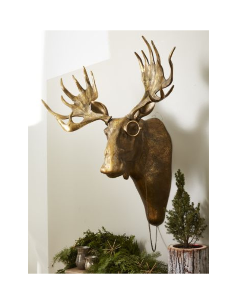 E+E Eugene the Moose Brass Wall Mount