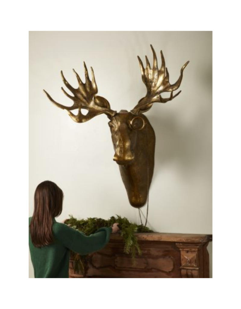 E+E Eugene the Moose Brass Wall Mount