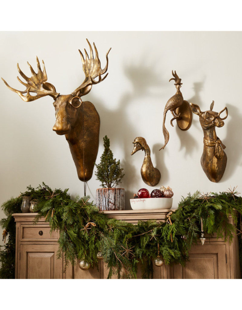 E+E Eugene the Moose Brass Wall Mount