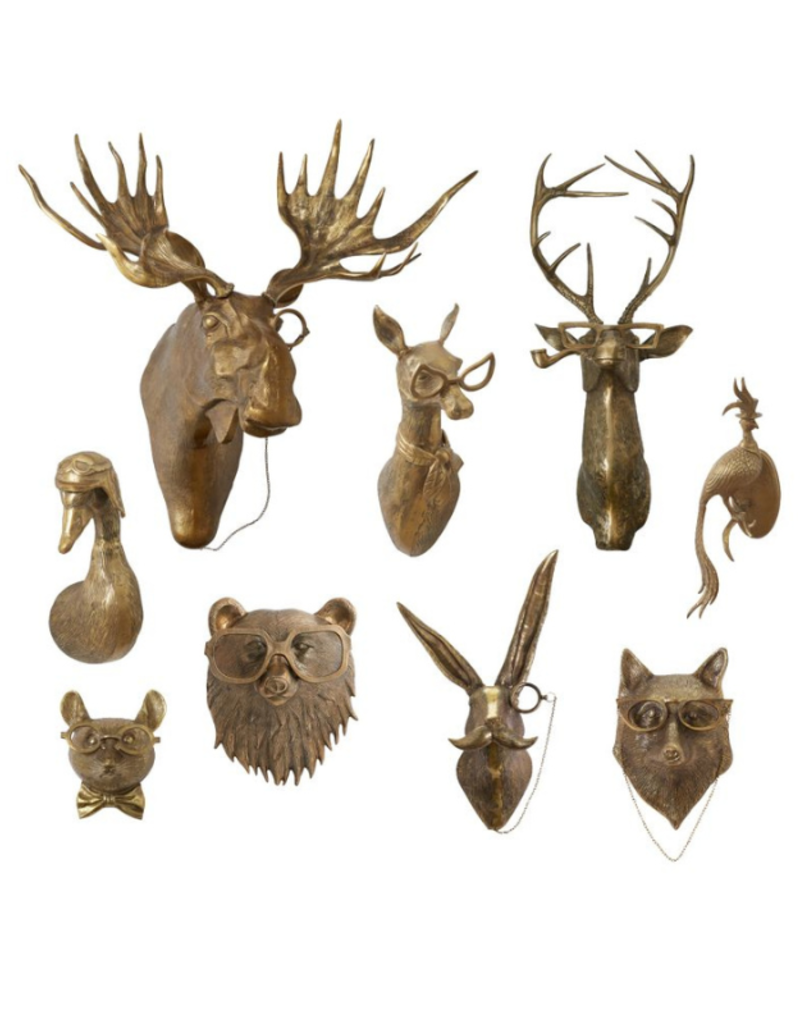 E+E Eugene the Moose Brass Wall Mount