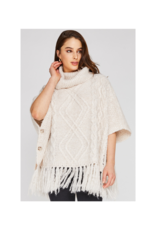 gentle fawn Kindred Poncho in Cream by Gentle Fawn