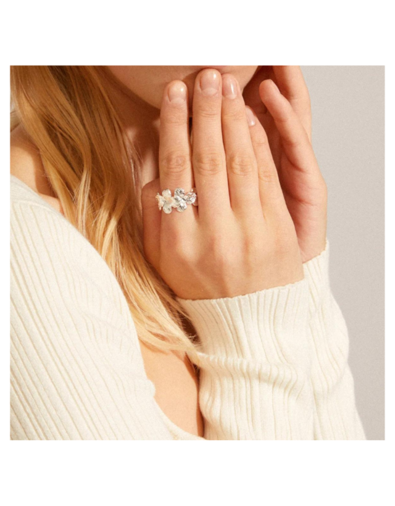 PILGRIM Echo Ring in Silver by Pilgrim