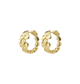 PILGRIM Echo Hoop Earrings in Gold by Pilgrim