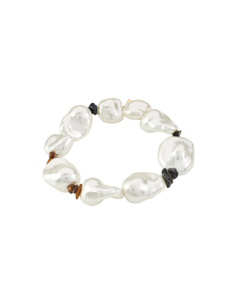 PILGRIM Rhythm Pearl Bracelet in Gold by Pilgrim