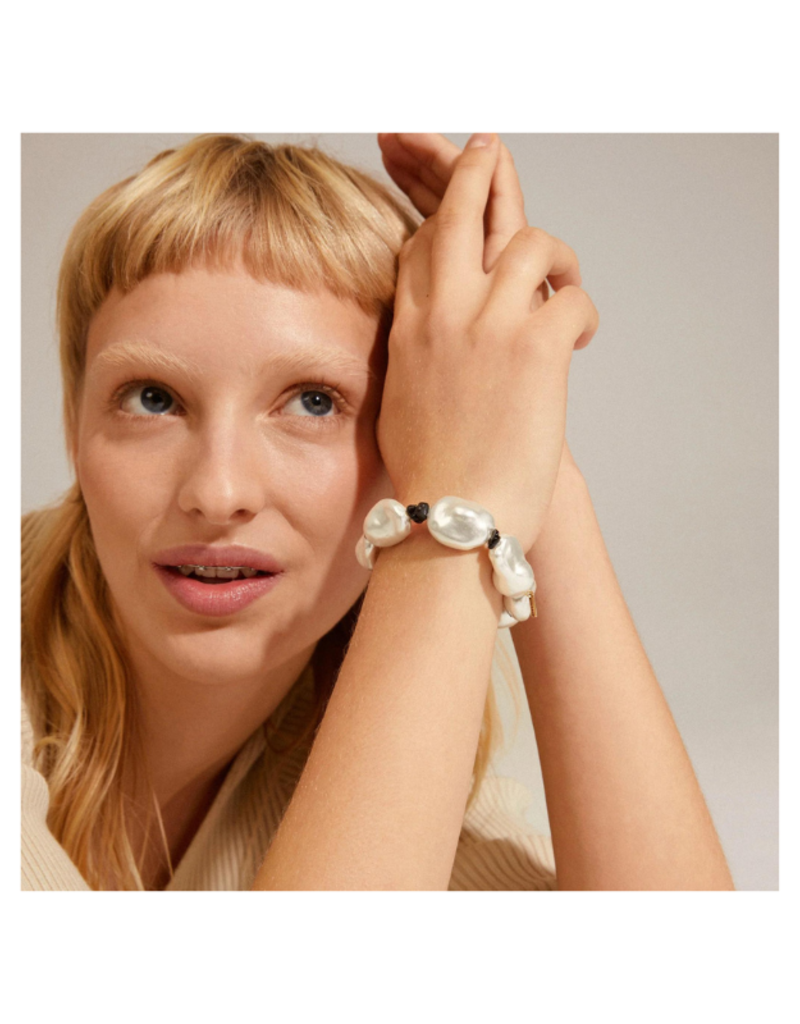 PILGRIM Rhythm Pearl Bracelet in Gold by Pilgrim